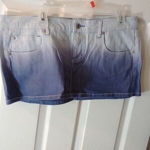 Mini Jean Skirt Ombre Size 13